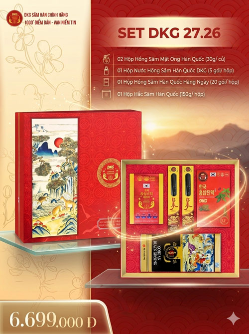 An cung ngưu Vũ Hoàng Thanh Tâm Kwangdong Hàn Quốc 10 viên Sét quà biếu tết sang trọng ý nghĩa Daedong mã 26