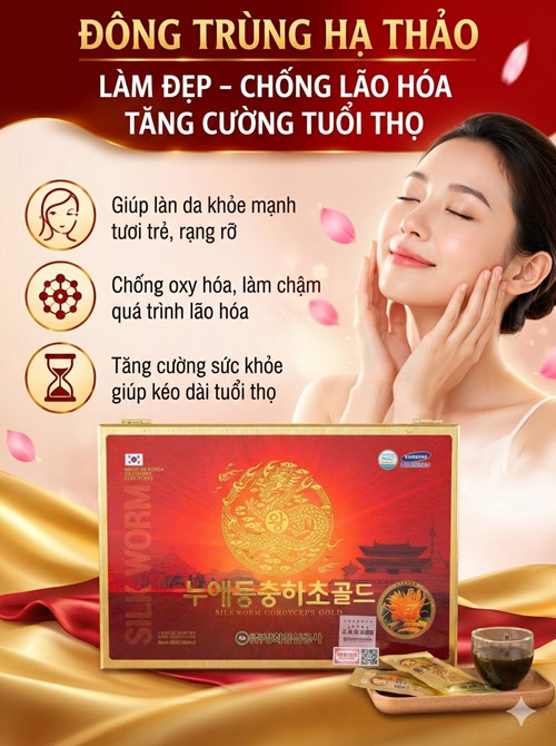 Tinh chất đông trùng hạ thảo kanghwa Hàn Quốc 60 gói Tinh chất đông trùng hạ thảo kanghwa Hàn Quốc 60 gói