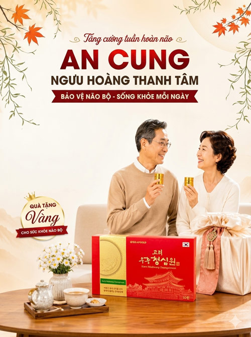 Ngưu hoàng thanh tâm Bio Hàn Quốc hộp 10 viên Ngưu hoàng thanh tâm Bio Hàn Quốc hộp 10 viên