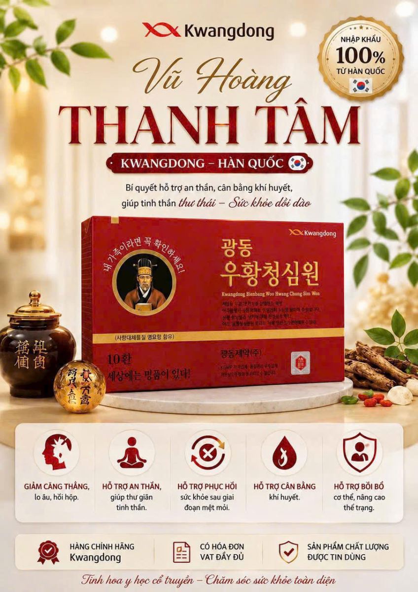 An cung ngưu Vũ hoàng thanh tâm do cty Trung Nam Sơn nhập khẩu chính hãng An cung ngưu Vũ hoàng thanh tâm do cty Trung Nam Sơn nhập khẩu chính hãng